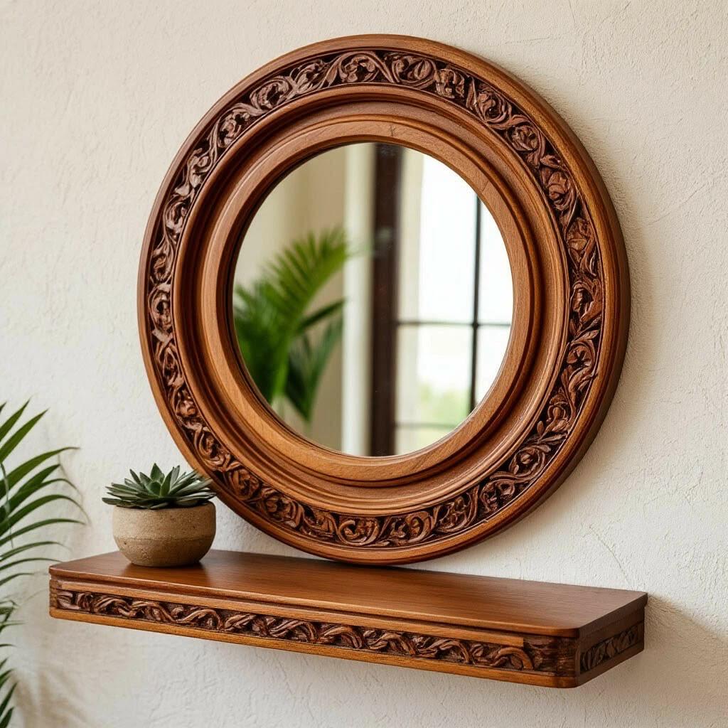 DESIGNED WOOD MIRROR (22)